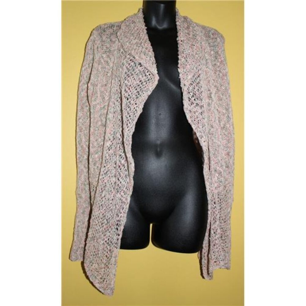 One Girl Who..... Large L Flare Sleeve Cardigan Open Front Sweater Anthropologie